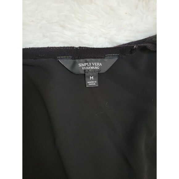 Simply Vera by Verawang Size M Open Front Cardigan Layered, Thin, Sheer Layer - Picture 4 of 7